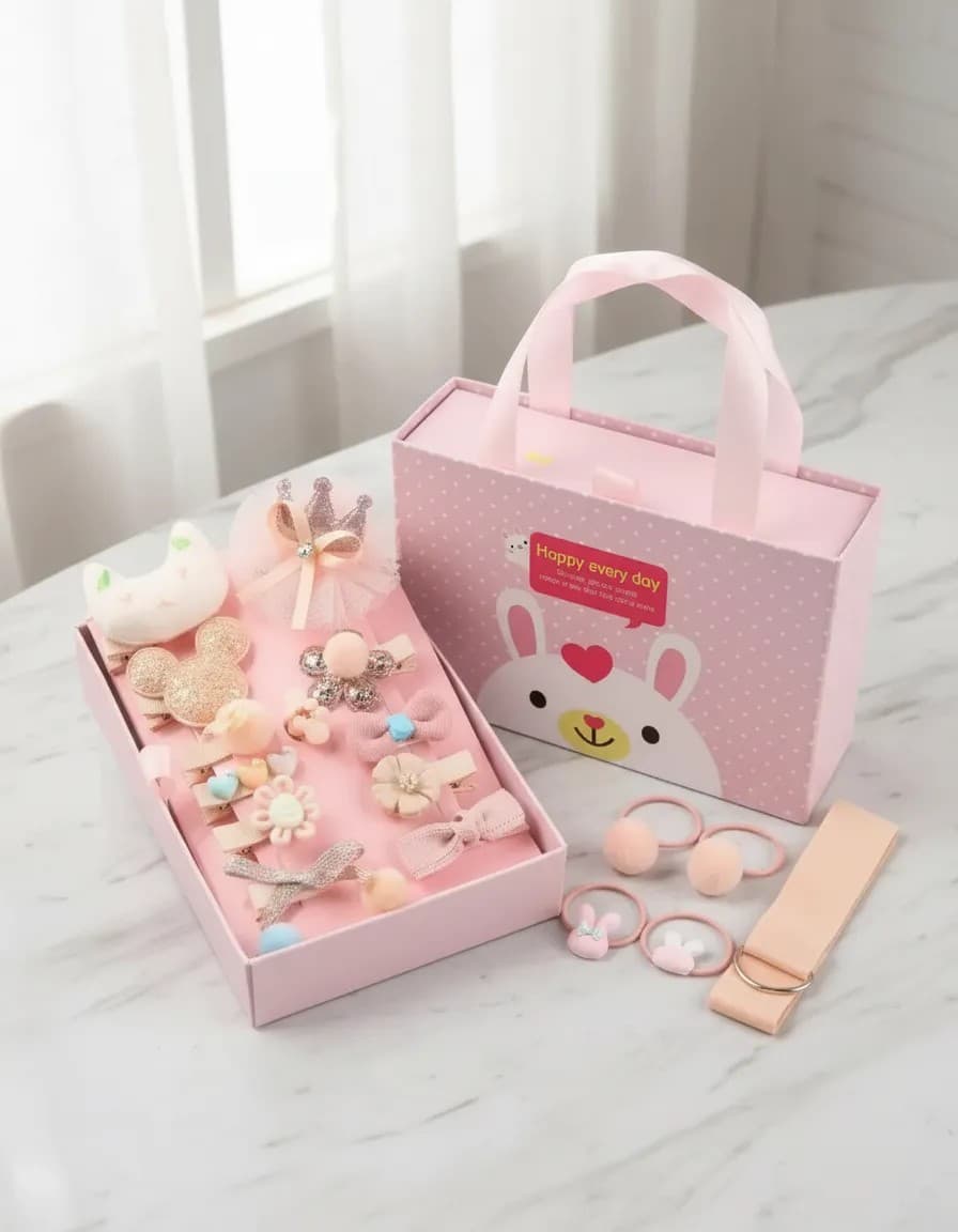 Caja de accesorios para nenas – ROSA