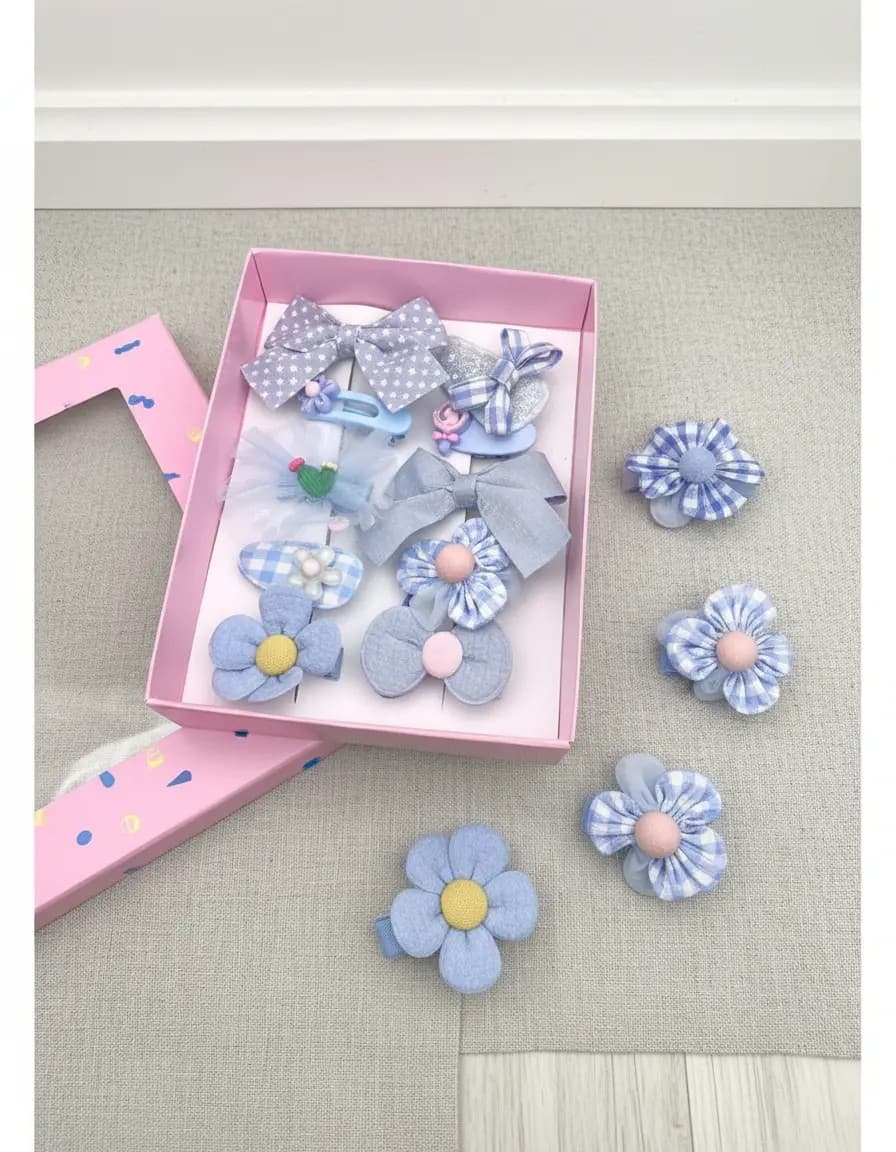 Set de 10 Hebillas para nenas – CELESTE